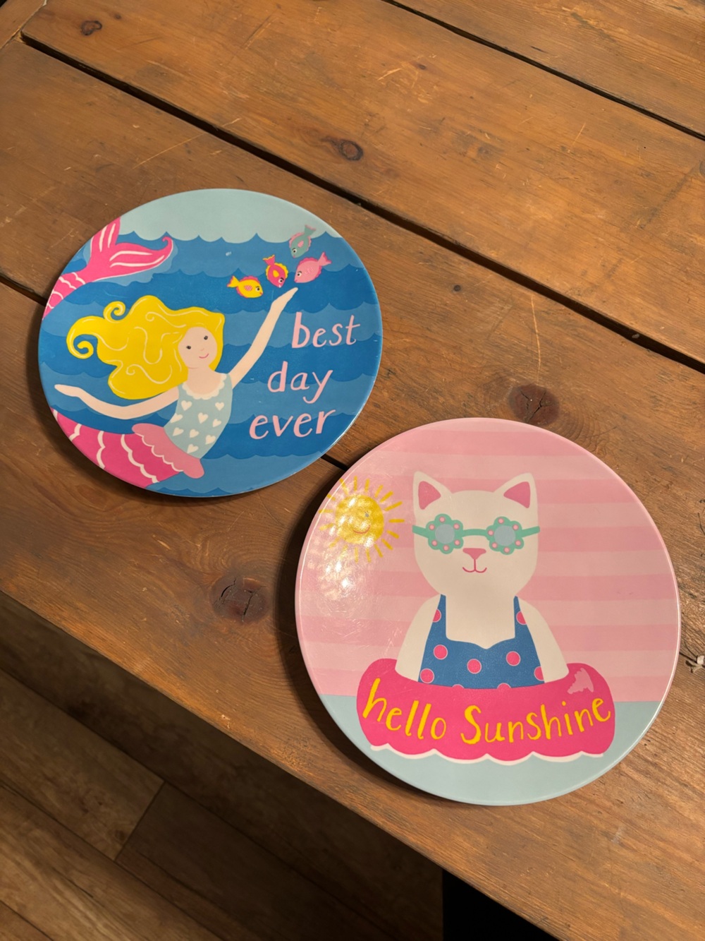 Pottery Barn Kids Summer Melamine Plate Set